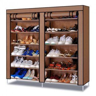 Тканинна шафа для зберігання взуття Shoe Cabinet 118х30х120 см 540563215 фото