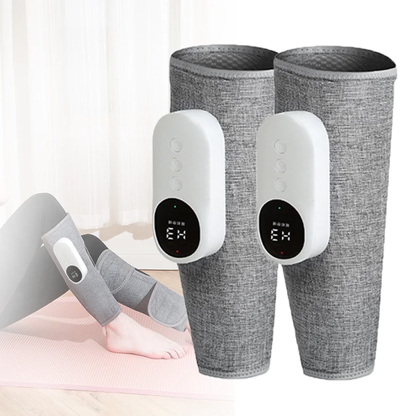 Бездротовий повітряно-компресійний масажер на ногу з нагріванням PORTABLE CALF MASSAGER М16036 фото