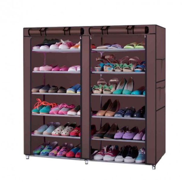 Тканинна шафа для зберігання взуття Shoe Cabinet 118х30х120 см 540563215 фото