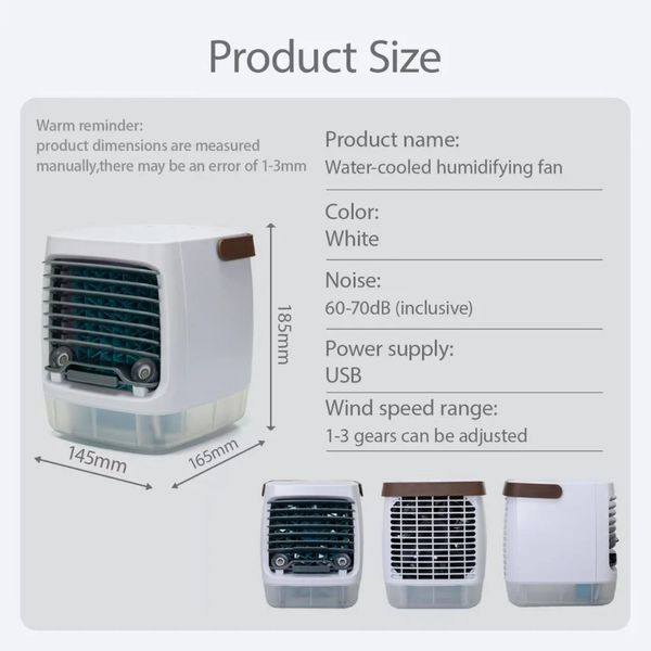 Портативний вентилятор USB з водяним охолодженням, розпилювач, Arctic air cooler AND XL-1375, зволожувач 2054210 фото