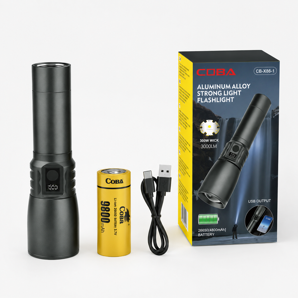Ручной аккумуляторный фонарик BL CB X86 / Мощный ручной фонарик дальнего свечения sp10425 фото