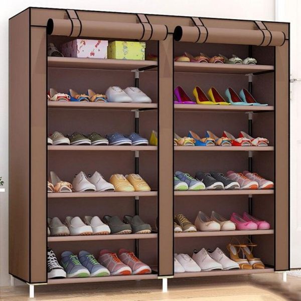 Тканинна шафа для зберігання взуття Shoe Cabinet 118х30х120 см 540563215 фото