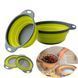 Друшляк силіконовий складаний великий + маленький Collapsible filter baskets V3348 фото 2