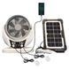 Вентилятор портативний 4в1 (6", сонячна панель, 2 LED лампи, 2 швидкості, 6Вт, USB, 3.2V/4000 мАг) M17198 фото 2