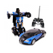 Машинка Трансформер Bugatti Size 18 см Robot Car синя з пультом pr2145777 фото 4