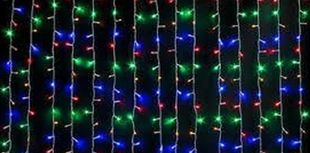 Світлодіодна гірлянда Водоспад 240LED 2х2.5м 220V Мікс Прозорий провід dl7412588 фото