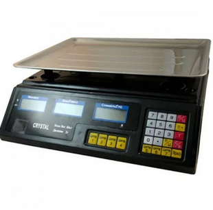 Торгівельні електроваги з лічильником ціни Crystal CR 50 kg 6v (2gm) sa90753 фото