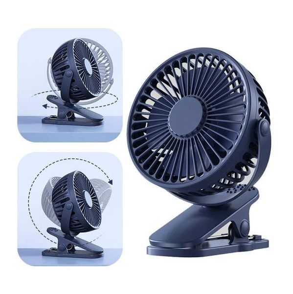 Вентилятор акумуляторний FAN-AF01 з USB з прищіпкою 3 швидкості, 360 градусів Jam6797 фото