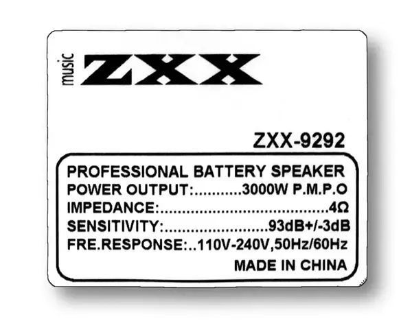 Колонка з акумулятором ZXX-9292 / 2x10"/ 2x125W/ 2 радіомікрофони / TMG ORIGINAL 2284109292 фото