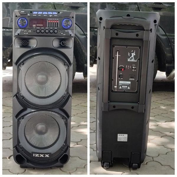 Колонка з акумулятором ZXX-9292 / 2x10"/ 2x125W/ 2 радіомікрофони / TMG ORIGINAL 2284109292 фото