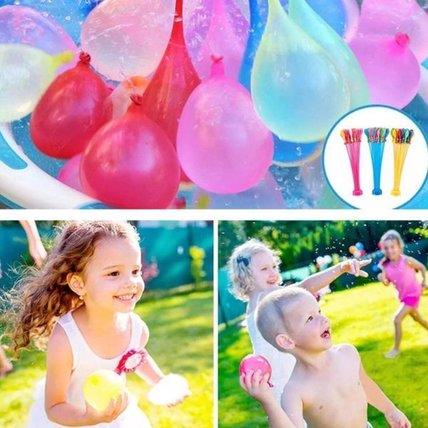 Водяні кульки бомбочки для водних битв Happy Baby Balloons 111 кульок 2018429 фото