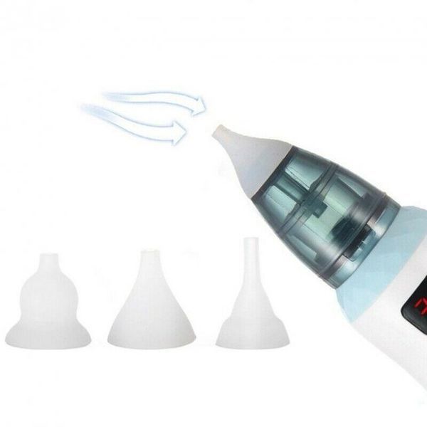 Аспіратор дитячий акумуляторний 2-в-1 BABY NOSE з LED-дисплеєм та регулятором потужності (WO-19) MU878787 фото