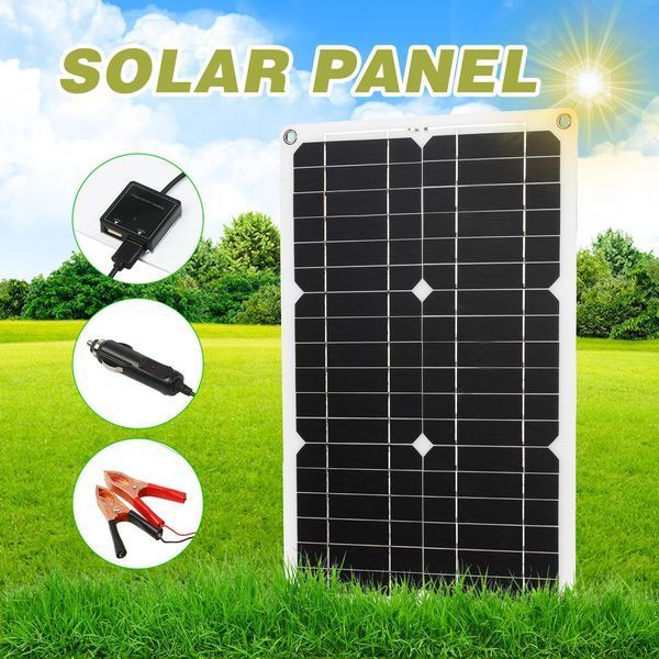 Сонячна панель 100W 12V Моно Сонячні батареї 100W 2541785366 фото