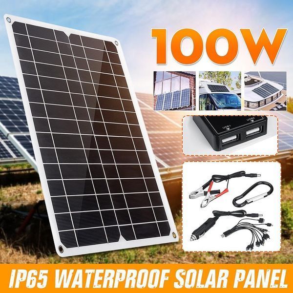 Сонячна панель 100W 12V Моно Сонячні батареї 100W 2541785366 фото