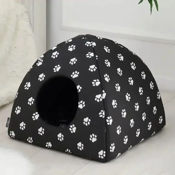 М'який будиночок для собак та кішок YU227 компактний складаний Pet Hut White 35 см &times; 40 см 2051516 фото