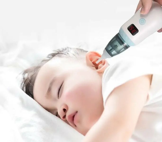 Аспіратор дитячий акумуляторний 2-в-1 BABY NOSE з LED-дисплеєм та регулятором потужності (WO-19) MU878787 фото