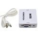 Перехідник VGA на HDMI конвертер для ПК, ноутбука, відео реєстратора адаптер перетворювач з аудіо та зовнішнім живленням HDMI - VGA VGA2HDMI(4272) sp52555 фото 6