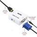Перехідник VGA на HDMI конвертер для ПК, ноутбука, відео реєстратора адаптер перетворювач з аудіо та зовнішнім живленням HDMI - VGA VGA2HDMI(4272) sp52555 фото 5