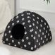 М'який будиночок для собак та кішок YU227 компактний складаний Pet Hut White 35 см &times; 40 см 2051516 фото 2
