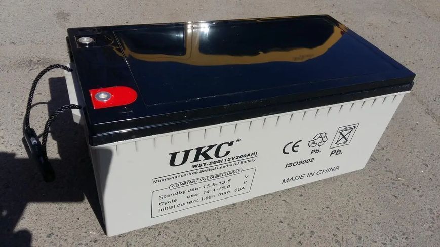 Акумулятор гелевий BATTERY 12V 200A UKC 243658920 фото