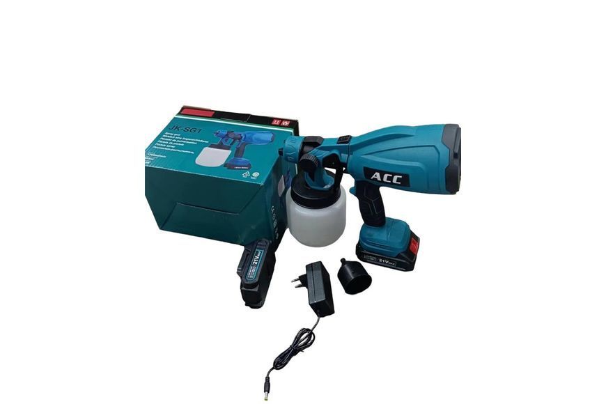 Акумуляторний фарбопульт 2 акумулятора JK-SG1 M16509 фото