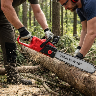 Акумуляторна ланцюгова пилка Electric SAW 16 дюймів у валізі + 2 акумулятори RED G6586 фото