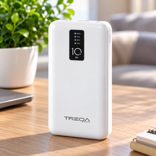 Power bank павер TREQA TR-931 fast charging 10000 mAh / Внешний аккумулятор, встроенные зарядные кабели / Пауэрбанк с индикацией заряда Jam2105 фото