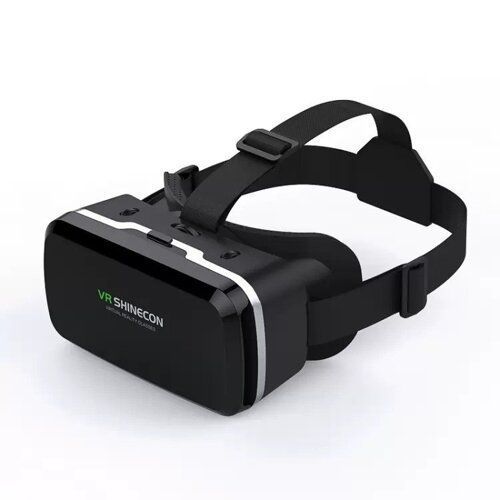 Окуляри 3D віртуальної реальності ТРМ VR SHINECON c пультом та підтримкою екранів від 4 до 6 дюймів Чорний 20511025 фото