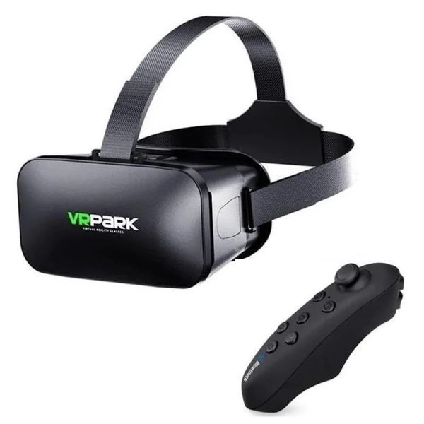 Очки 3D виртуальной реальности ТРМ VR SHINECON c пультом и поддержкой экранов от от 4 до 6 дюймов Черный 20511025 фото