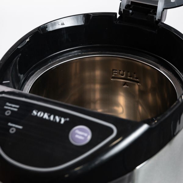 Термопот SOKANY SK-09028 на 6,8 л 1600 Вт хром термочайник електричний термос SK-09028 flSK-09028 фото