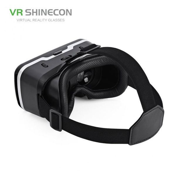 Окуляри 3D віртуальної реальності ТРМ VR SHINECON c пультом та підтримкою екранів від 4 до 6 дюймів Чорний 20511025 фото
