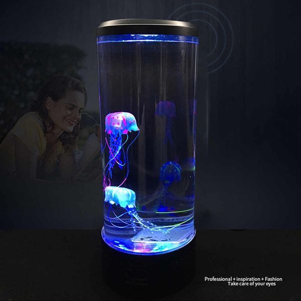 Лампа - нічник зі світлодіодними медузами ZmX LED Jellyfish Mood Lamp Приліжковий світлодіодний настільний pr526999988 фото