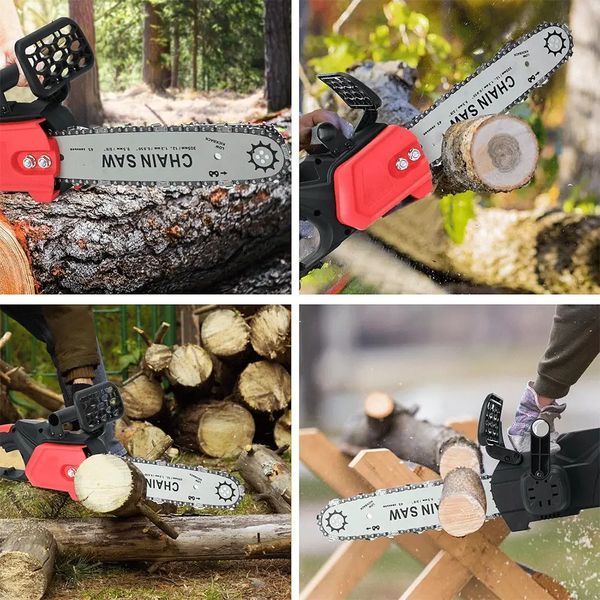 Акумуляторна ланцюгова пилка Electric SAW 16 дюймів у валізі + 2 акумулятори RED G6586 фото