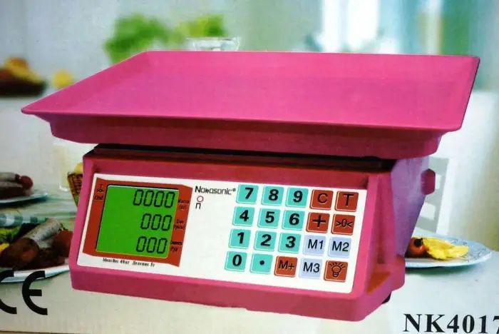 Електронні торгові ваги з лічильником ціни на 50 кг NK 4017 Nokasonic міні з 4 вт (NK-4017) n5852 фото