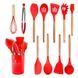 Набір кухонного приладдя силіконовий Kitchen Set RB-2239 червоний (12 предметів) RB2239\3 фото 1
