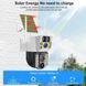 4K Бездротова камера Solar 4G, подвійний об'єктив, нічне бачення V380 Pro CCTV 8MP G0593 фото 7