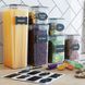 Органайзери для сипучих кухни Food Storage Container 7 Контейнерів | Набір пластикових контейнерів для круп VEN0346 фото 1