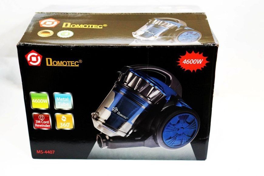 Пилосос Domotec MS-4407 колбовий з регулятором потужності та турбощіткою 3.5L - 4600 W pelms4407 фото