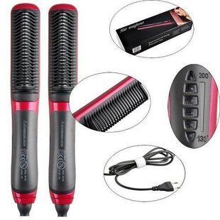 Електрична гребінець-випрямляч FAST HAIR STRAIGHTENER ASL-908 з функцією іонізації 54012546 фото