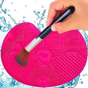 Килимок для чищення та миття косметичних кистей Brush Spa Силіконовий килимок для ефективного очищення кистей для макіяжу spB1358 фото