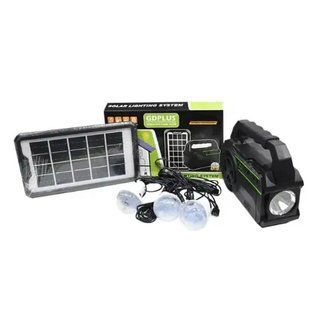 Портативна сонячна автономна система Solar Light DT-9018 панель похідний ліхтар радіо повербанк 5096985478 фото