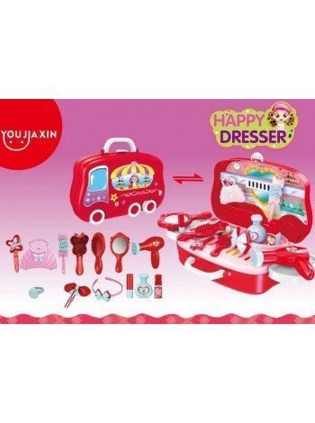 Набір для макіяжу дитячий HAPPY DRESSER з висувною валізкою jv8563201 фото