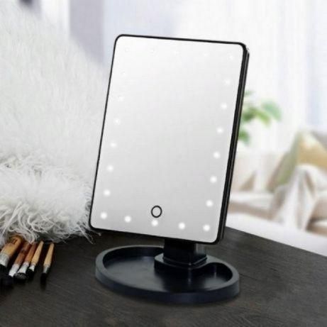 Рожевий Дзеркало з LED підсвічуванням для макіяжу Magic MakeUp Mirror mu60016 фото