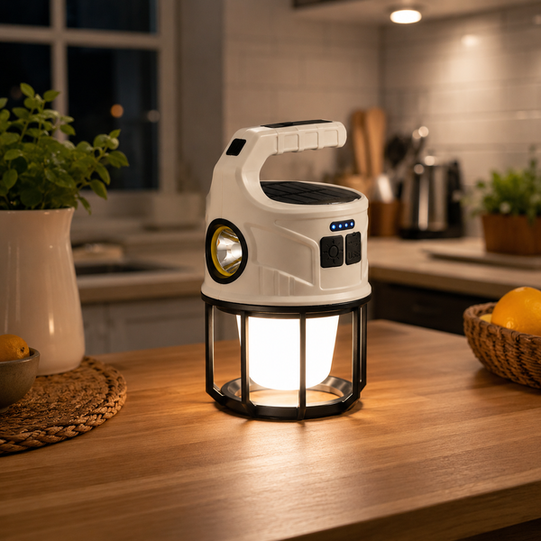 Ліхтар ручний SSP-11/SL-008 / Світильник Outdoor camping на сонячній батареї / Лампа-ліхтар 6 режимів роботи M17831 фото