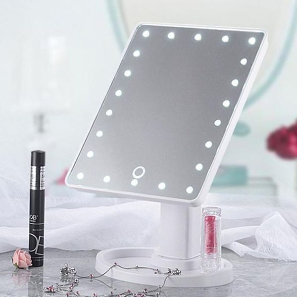 Рожевий Дзеркало з LED підсвічуванням для макіяжу Magic MakeUp Mirror mu60016 фото