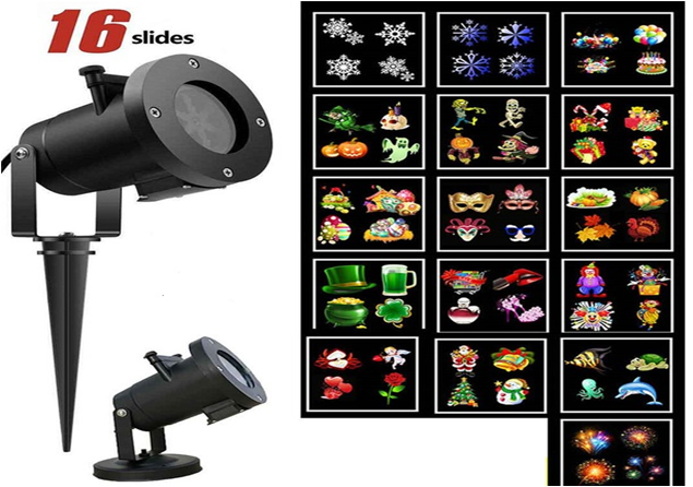 Лазерний проектор Christmas Laser Projector 16 картриджів pr131301101 фото