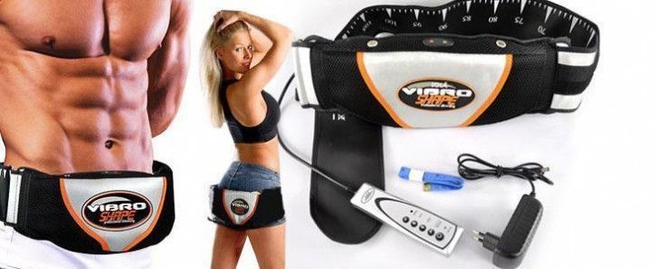 Пояс масажний для схуднення з ефектом сауні Vibro Shape 2054010 фото