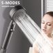 Насадка лійка для душу високого тиску 4 режими з кнопкою включення SHOWER AA1-4 2052851 фото 4