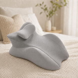 Сірий Подушка ортопедична pillow-06 / Подушка клиноподібна для сну з поліестеру / Ортопедична подушка для підтримки тіла Relax Pillow M17755/1 фото
