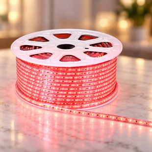 Светодиодная гирлянда-дюралайт Rope-Lights / LED-лента SMD5050-R 100 м Красный 2019739 фото
